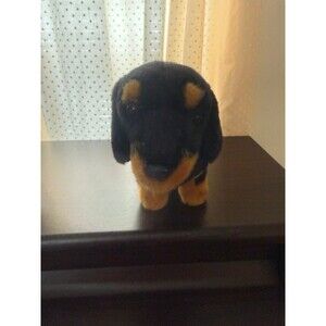 Go! Plush Dachshund Puppy Dog 16" Black Brown